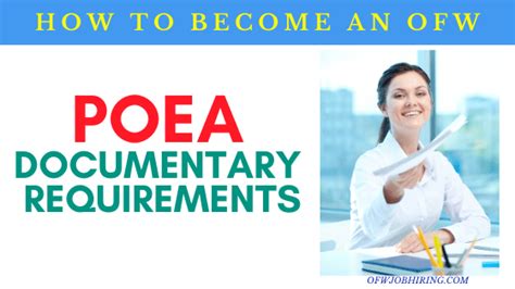 POEA DOCUMENTARY REQUIREMENTS for .